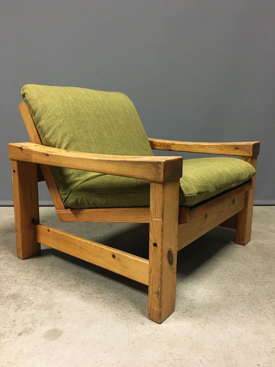 Swedese, Yngve Ekström Poltrona anni '60, Poltrone, Legno, Tessile, Verde, Scandinavian (foto 6 di 9)