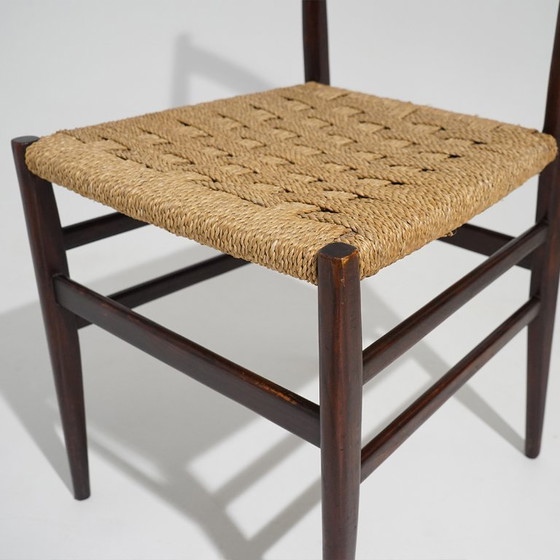 Image 1 of Sechs „Leggera“-Stühle von Gio Ponti für Cassina, 1950er Jahre