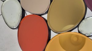 Image 1 of Tavolino da caffè Olivier de Schrijver di Ode&#39;s Design, edizione limitata in vetro multicolore, Belgio