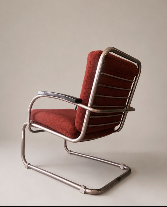 Image 1 of Zeldzame Gispen fauteuil VI-A-138 uit 1931