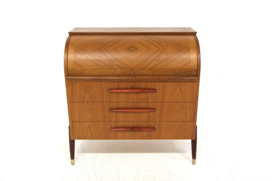 Scandinavian Teak Secretary, Bröderna Gustafssons, Sweden, 1950, Broderna Gustafssons, Storage cabinet, Wood (photo 2 of 7)