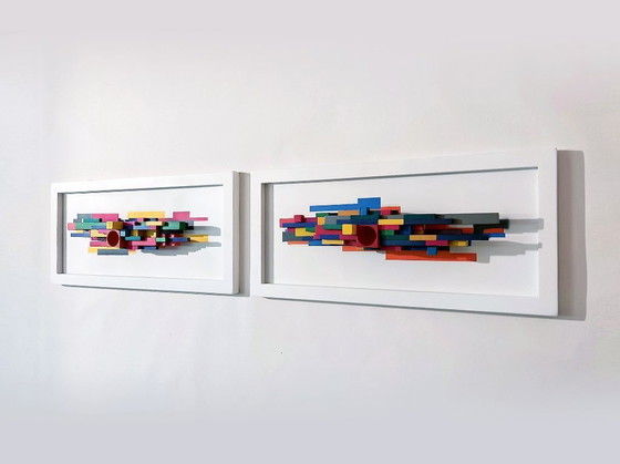 Image 1 of sculpture murale set of 2 Vormalux nr 2 + 3