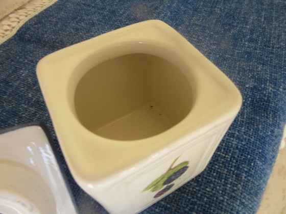 Image 1 of Barattolo piccolo con coperchio Villeroy & Boch, modello Cottage Charm (codice 110726)