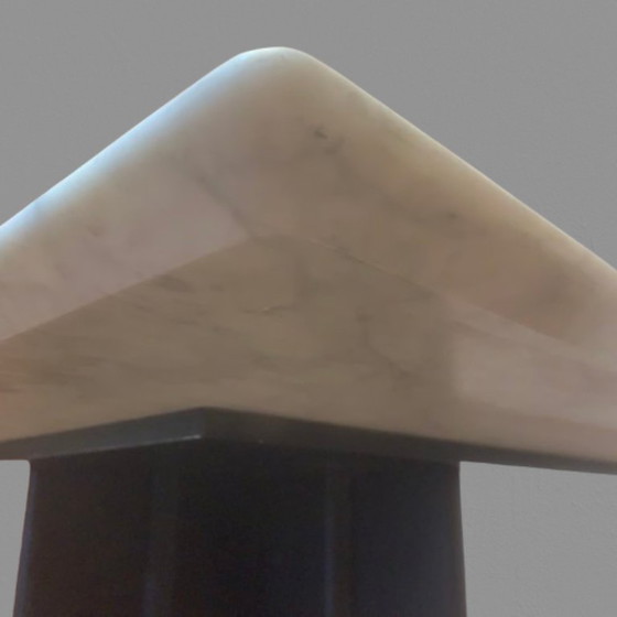 Image 1 of Square Dining Table Of Carrara Marble