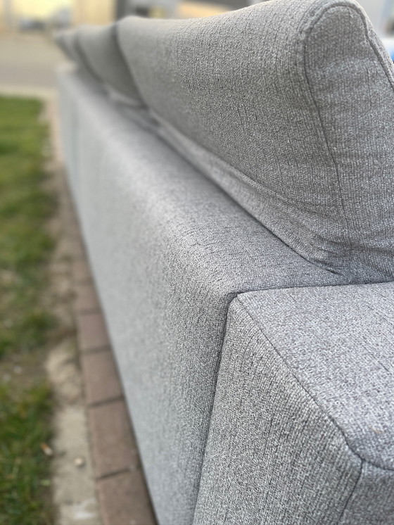 Image 1 of Montel Grey 4-Seater Fabric Sofa