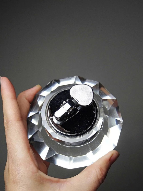Vintage table lighter in Murano crystal, attributed to Antonio Imperatore, 70s. – Table accessories, Glass (photo 7 of 12)
