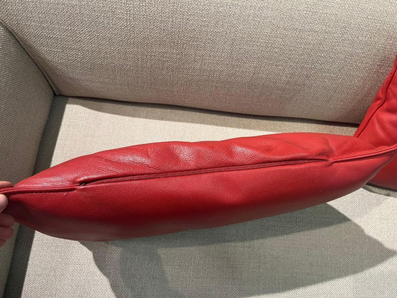 Image 1 of Design en cuir comme neuf, coussins en stock