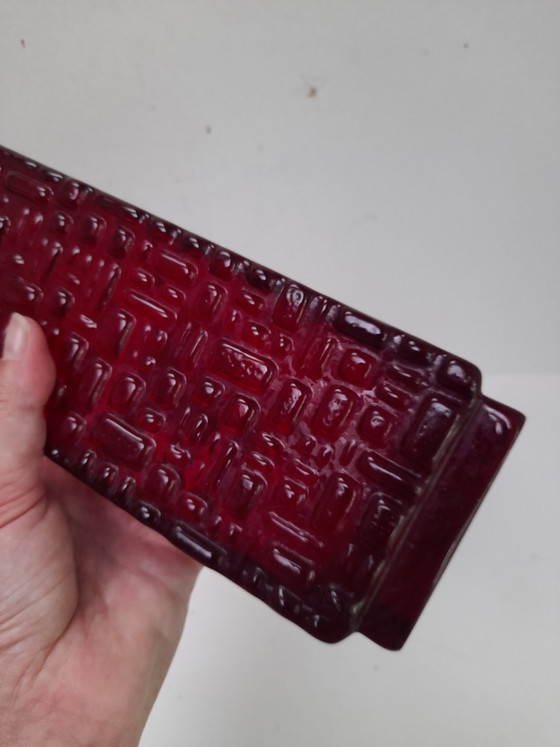Brutalist Glass Vase by Emil Funke for General Glass (photo 5 of 6)