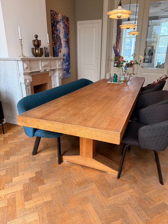 Image 1 of Piet Hein Eek oak canteen table