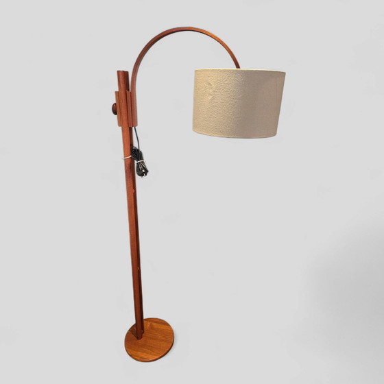 Image 1 of Lampada da terra in teak della metà del secolo scorso Lampada Domus regolabile anni '60
