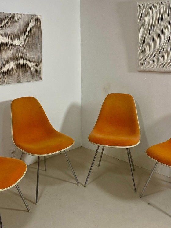 Image 1 of Juego de 4 sillas DSW Eames – Herman Miller (1952)