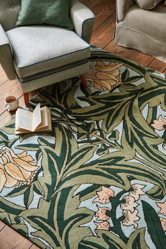 Image 1 of Morris & Co Bluebell Leafy| 170x240 cm