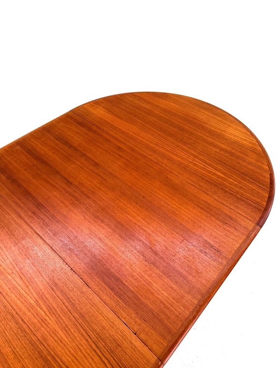 Vintage verlengbare Deense teakhouten eettafel ‘60 (photo 5 of 14)