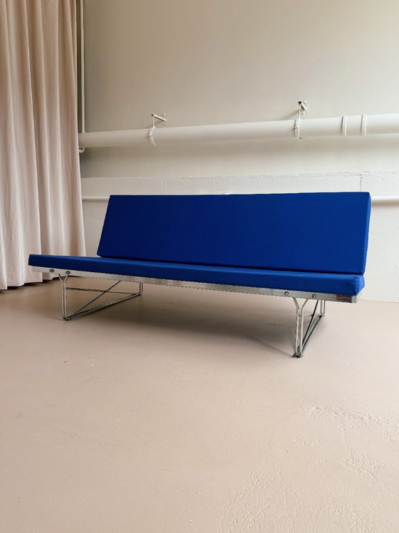 Vintage 'Moment' sofa in blauw, Niels Gammelgaard Ikea 1980s – 2 zitsbanken, Metal (photo 4 of 6)