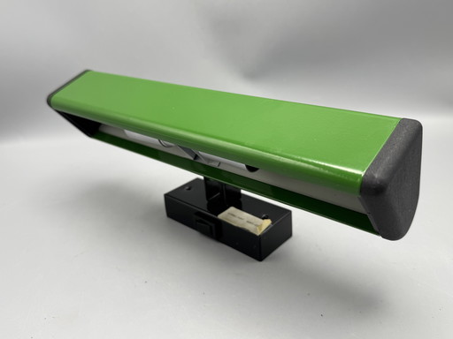 Lampada da libreria/pianoforte di metà secolo "Stonelight" – lampada da parete di design regolabile in verde e nero