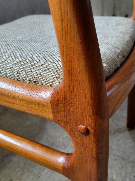 Image 1 of Set di 6 sedie da pranzo di Johannes Andersen per Uldum