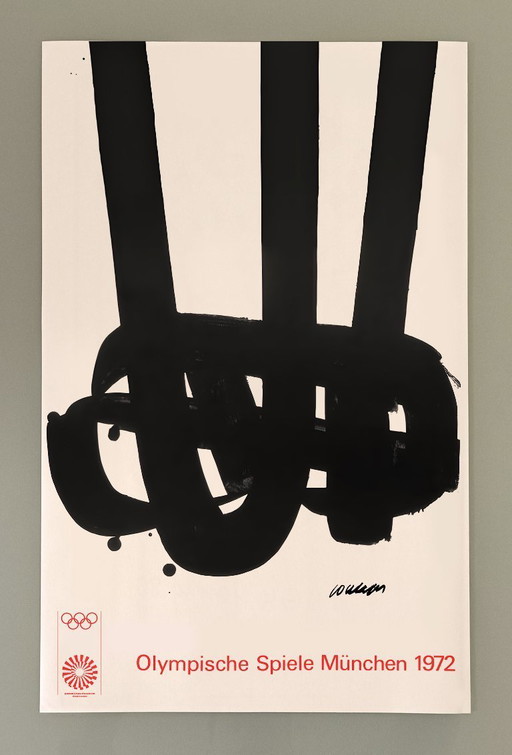 Pierre Soulages - Munich Olympic Games - 1972 - Print Artwork
