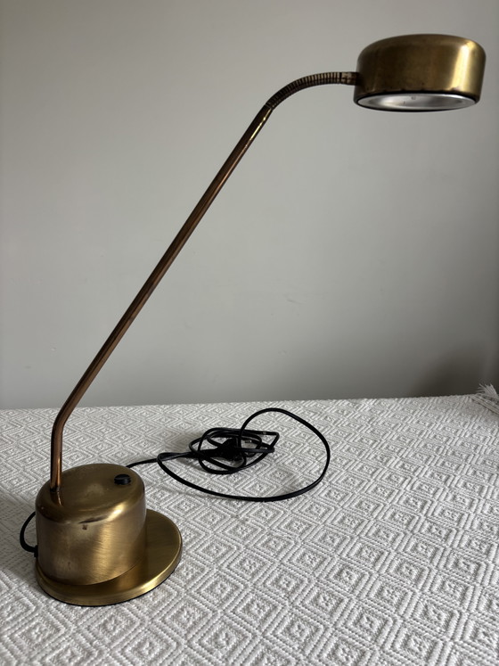 Image 1 of Vrieland gelede messing bureaulamp