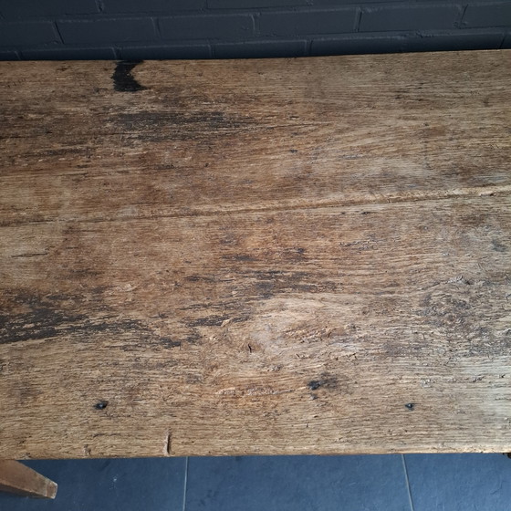 Image 1 of Mesa de granja francesa antigua 228x85 roble