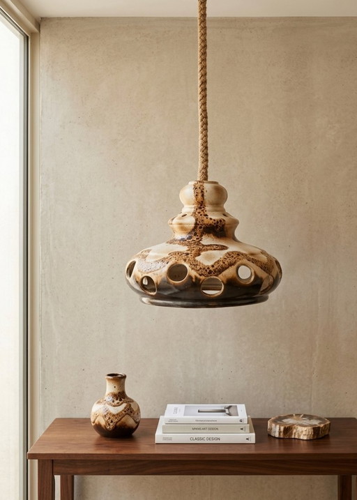 Vintage Ceramic Pendant Light – Pure Vibes