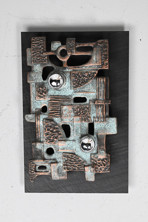 Applique murale en céramique de style brutaliste Brakelmann & Becker