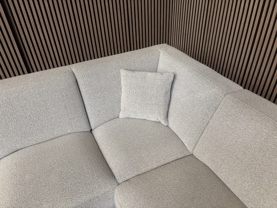 Montel Viano Canapé d'angle Gris clair 275x225 NEUF, Canapés d'angle, Textile (photo 5 sur 9)