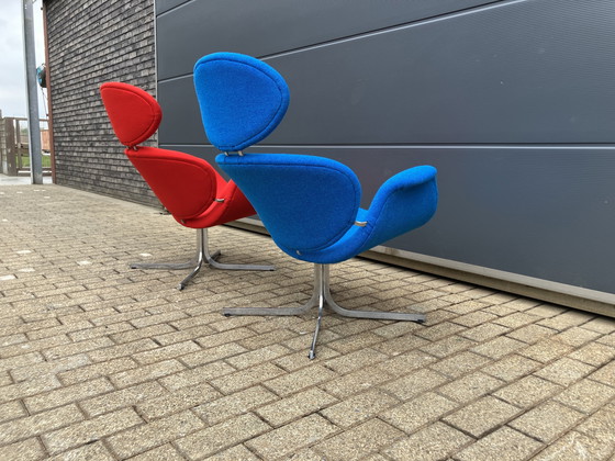 Image 1 of 2x Artifort Big Tulip 1e Editie 1958 Pierre Paulin Onberispelijke Nieuwstaat!!