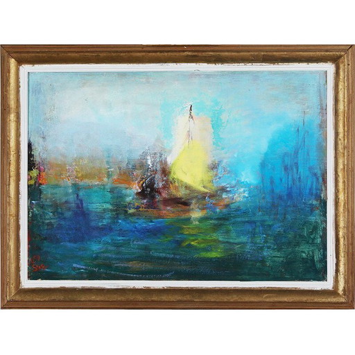 Peinture vintage de Stig Harder Olsen