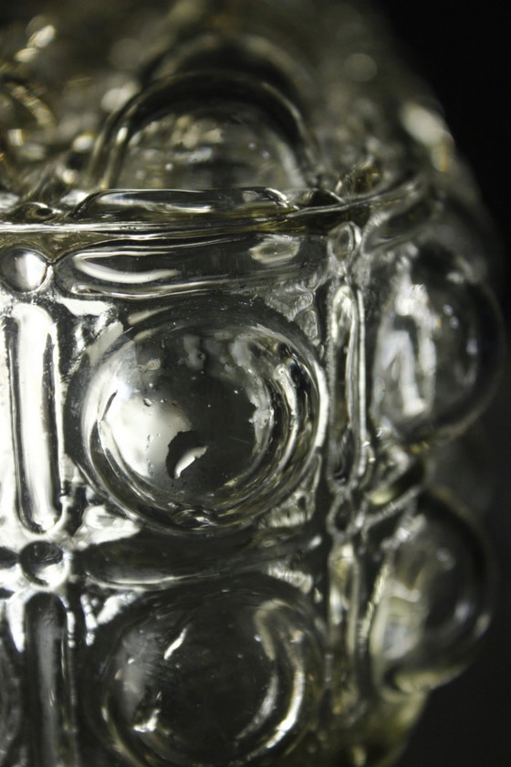 Image 1 of Vintage bubble wall light, molded glass, Limburg style, Helena Tynell, 1970s