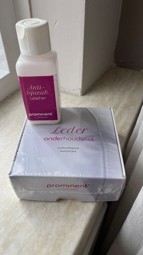 Image 1 of Canapé d'angle Belform en cuir blanc à droite