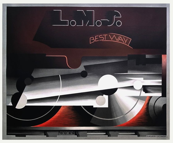 Image 1 of BEN. CASSANDRE L.M.S. beste manier 1928 poster 1985