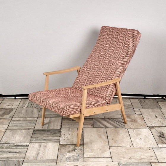 Fauteuil inclinable vintage avec repose-pieds, années 1960, Tchécoslovaquie – Český Nábytek (photo 4 of 19)