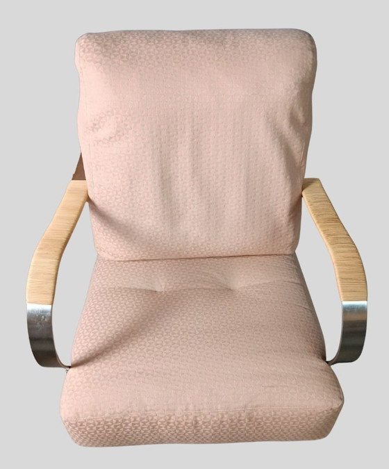 Image 1 of ¡Precioso en rosa! Precioso juego de tres sillones de los años 70.