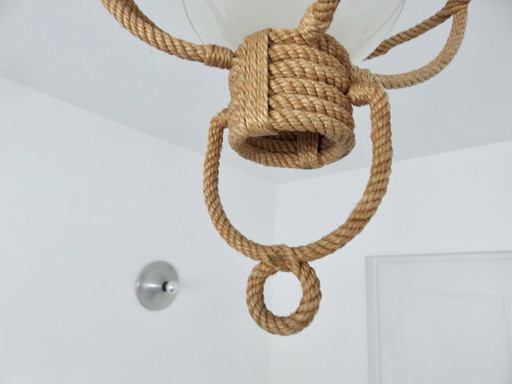 Audoux Minet, France, Suspension Light, 1950s-60s