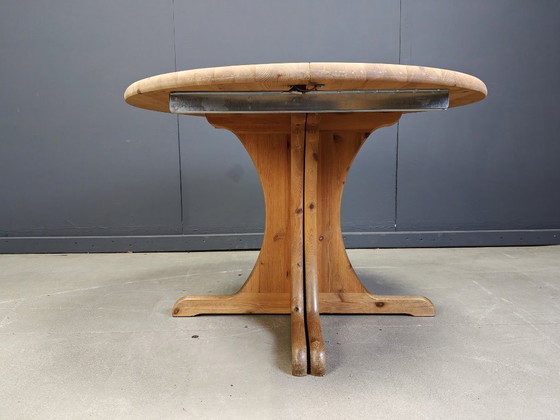 Image 1 of Rainer Daumiller style XL extendable pine wood  Dining Table, 1970s