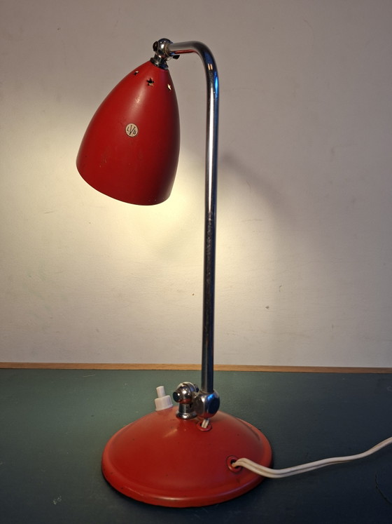 Charmante Mid-Century Desk Lamp – lvb, Reading Lamp, Aluminium, Metal (photo 5 of 12)