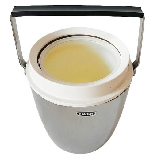 Vintage Tiger chrome plated insulated ice bucket chrome silver 1960s