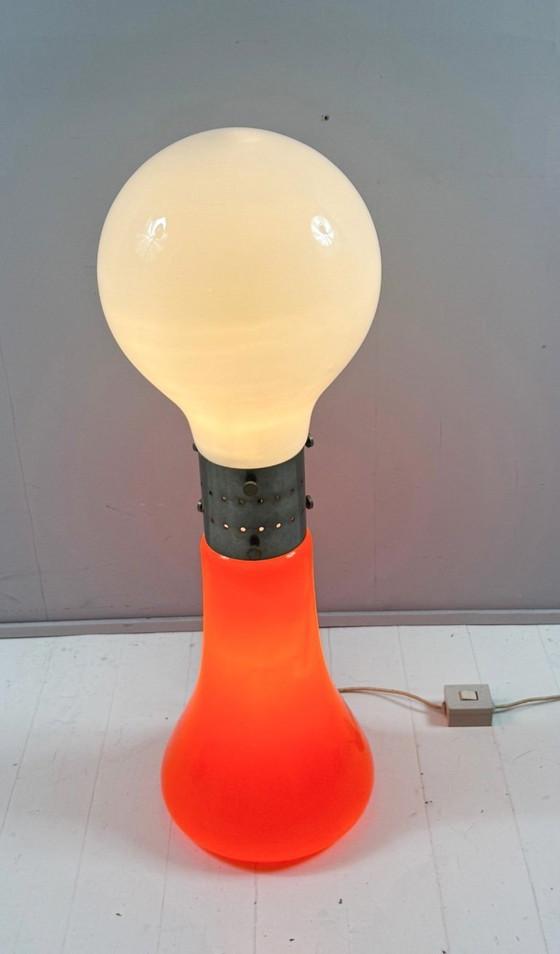 Image 1 of Lampadaire de style Space Age conçu par Carlo Nason pour Mazzega, modèle : « Brillo », Italie, années 1970