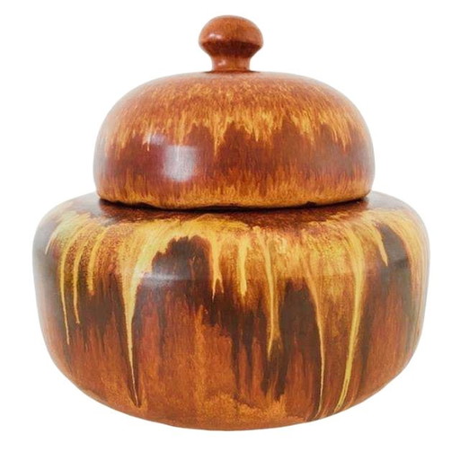 Vintage italienische Keramik Topf Bertoncello Ceramiche d'Arte 1960s