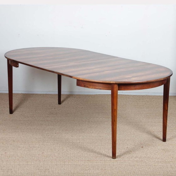 Image 1 of Mesa de comedor redonda de palisandro de Johannes Andersen, 1960