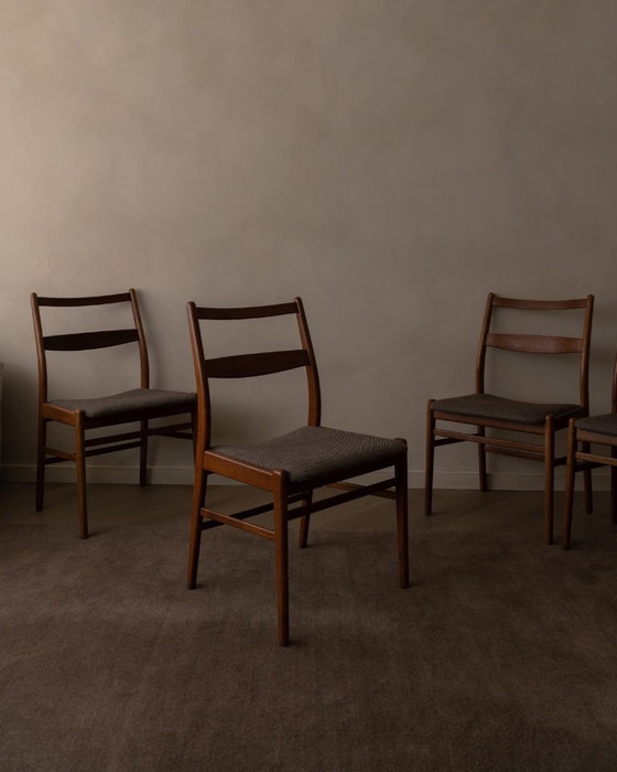 Image 1 of Lot de 4 chaises de salle à manger vintage Minett, Yngve Ekström, Troeds, Suède - Chaises Scandinaves