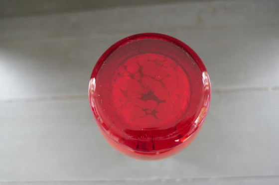 Image 1 of Art Deco Vaas Glas Met Kleurverloop