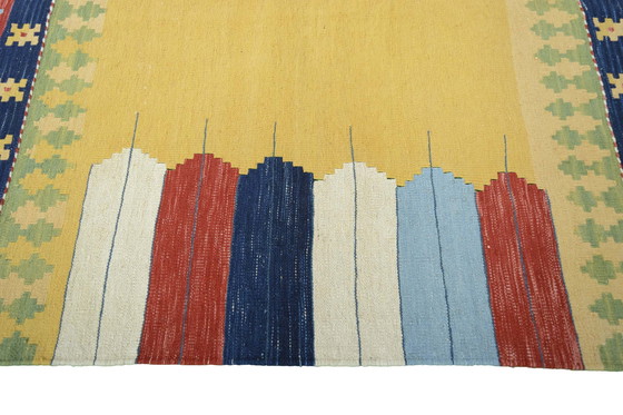 Image 1 of Handgewebter Designer Kelim Fars - 190 X 141 Cm - Modern