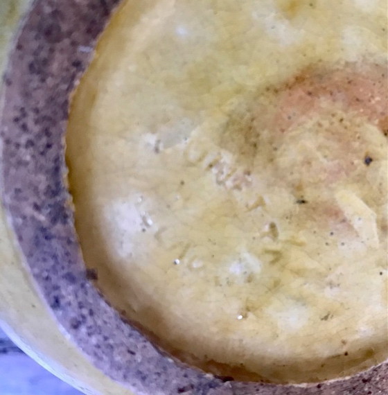 Image 1 of Vallauris geglazuurde terracotta vaas, Sauveur Lunetta vintage