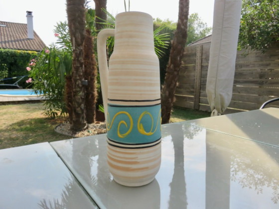Ceramic Vase with Handle "Germany" 1970 (photo 6 of 9)