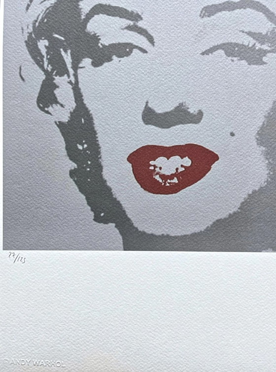 Naar Andy Warhol, Marilyn Monroe, jaren 80, lithografie – Litho's & Zeefdrukken, Paper (photo 3 of 7)
