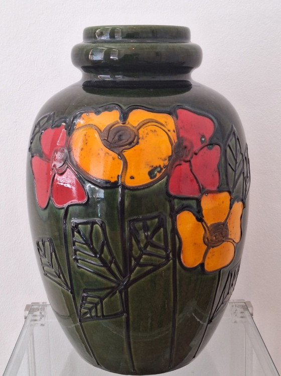 Brutalist Large Ceramic Floor Vase, 1960s (photo 4 of 19)