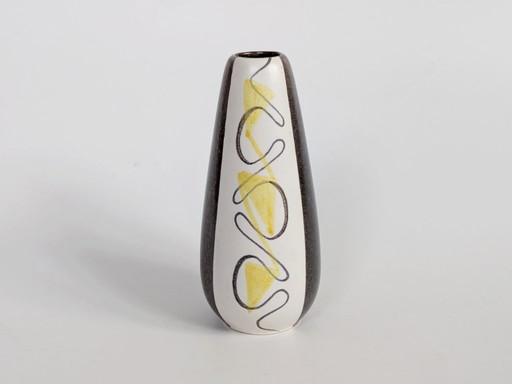 Midcentury West German Pottery Vase by Ursula Fesca for Wächtersbach, TURIN Decor, 1950s