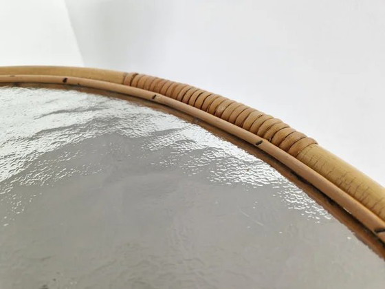 Rohé Noordwolde | Tavolino vintage in rattan, Tavolini, polished steel, Beige (foto 5 di 9)