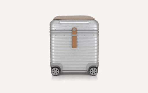 RIMOWA x VITRA Collab 2025 I STOOL silver / papyrus braun